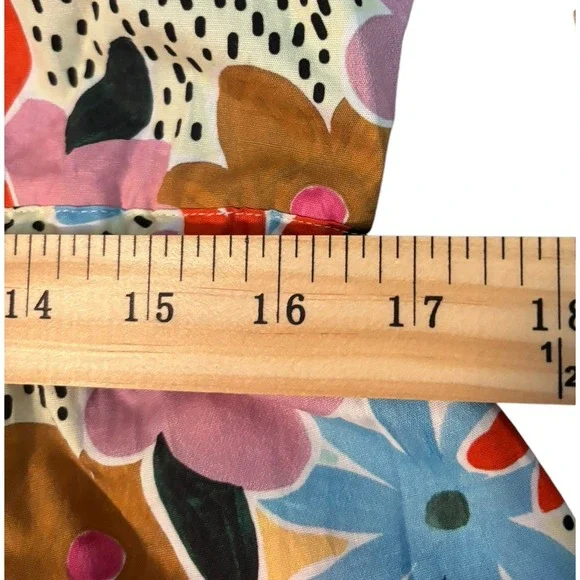 NEW Celia B Freya Dress Floral Multicolor Button Down Maxi Dress A-line Large - Picture 12 of 14